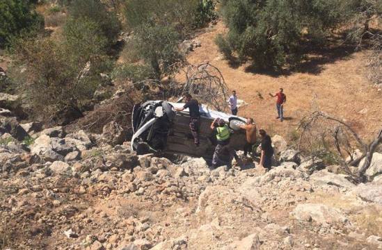 12 إصابة بحوادث سير منفصلة في جنين وقلقيلية