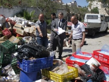 الاقتصاد تضبط 55 طنا من منتجات الاحتلال الفاسدة