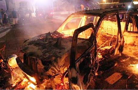 تفجير سيارة بعبوة ناسفة في قطاع غزة