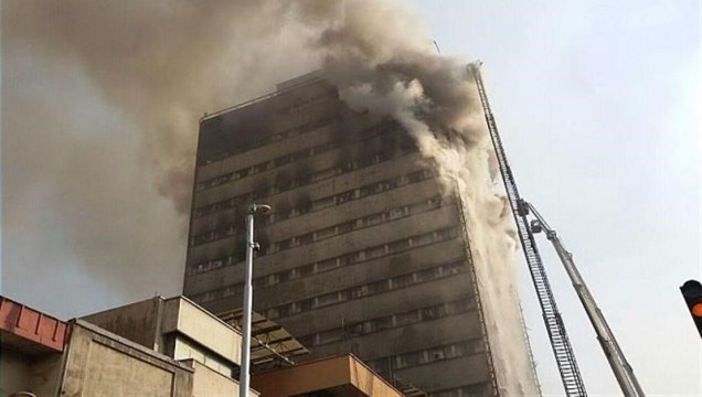 قتلى وجرحى جراء انهيار مبنى وسط طهران