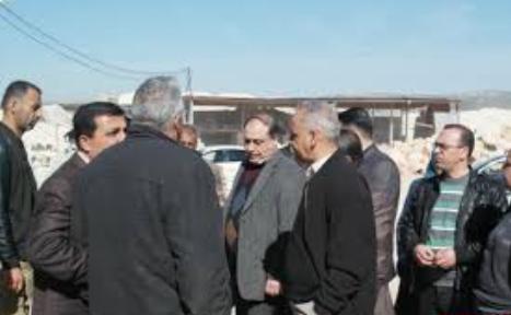 وقفة احتجاجية في قرية وادي اللبان بنابلس ضد التعديات البيئية