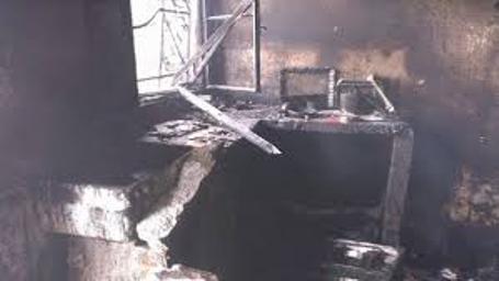 حريق بمنزل في الخليل