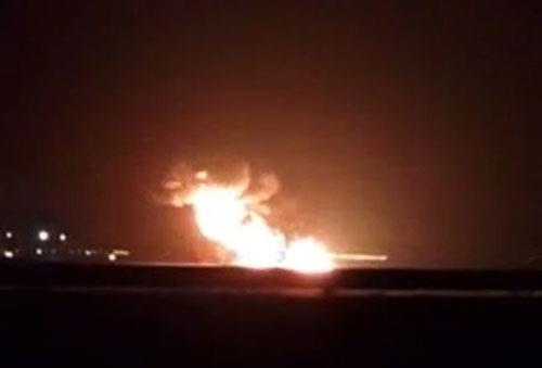 اندلاع حريق في أنبوب نفط قرب الرياض بحادث عرضي
