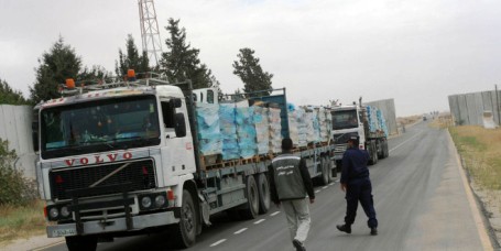 620 شاحنة عبر ابو سالم الى القطاع