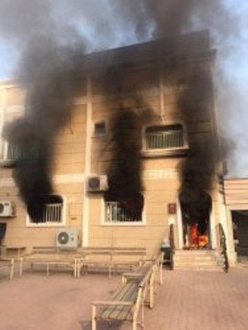 إنقاذ عائلة من حريق في منزلها بمخيم الدهيشة