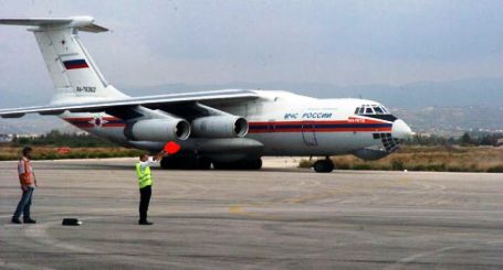 طائرة مساعدات انسانية روسية الى سورية