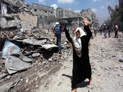  انتشال عشرات الشهداء من انحاء مختلفة في غزة صباح اليوم