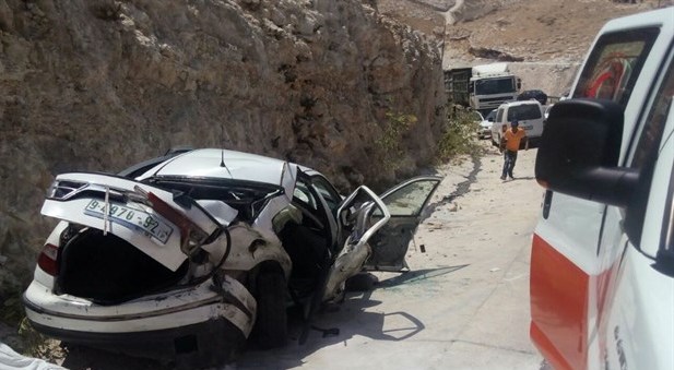 10 إصابات بحادث سير ببلدة أبو ديس شرقي القدس
