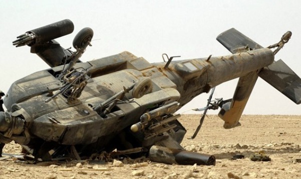 تحطم مروحية 