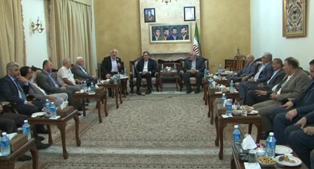 الأنصاري يلتقي وفداً من الفصائل الفلسطينية في بيروت