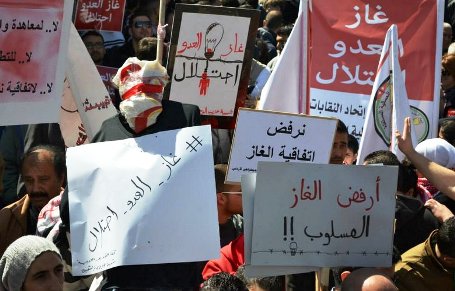 الاردن.. جمعة غضب رفضا لاتفاق الغاز مع الاحتلال  