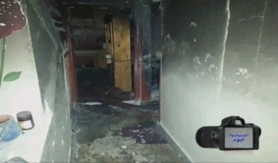 حريق منزل بمخيم الرشيدية جنوبي لبنان