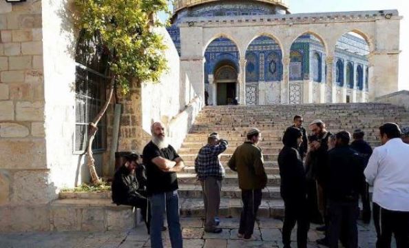 54 مستوطنا يقتحمون الأقصى بحماية قوات الاحتلال