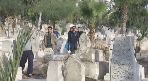 أهالي نابلس يشيعون السيدة هيلدا الأسطة