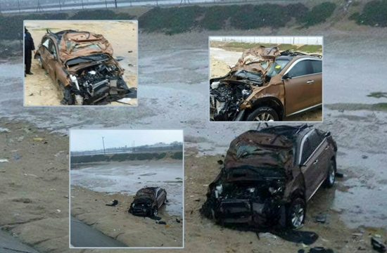 وفاة مواطن جراء انقلاب مركبته على جسر وادي غزة