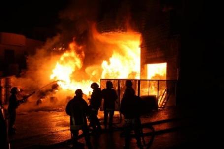 5 اصابات بحريق في بيت لحم