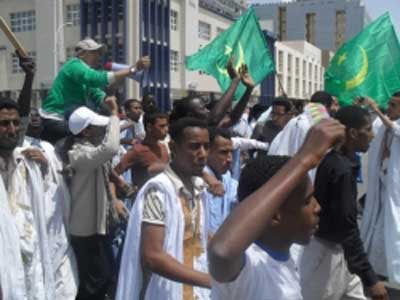 تظاهرة في موريتانيا نصرة للنبي محمد