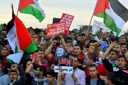 الحراك الشبابي في النقب يدعو لمواجهة مخططات الاحتلال التهجيرية