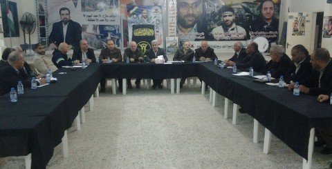 الفصائل الفلسطينية تؤكد على ضرورة استكمال مشروع البنى التحتيه في مخيم الرشيدية
