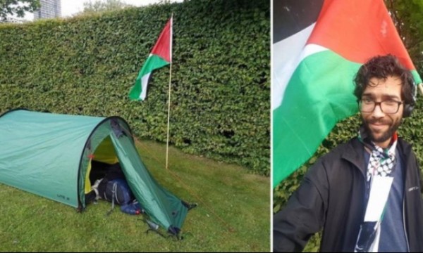 ناشط سويدي يواصل رحلته إلى فلسطين سيرا على الأقدام