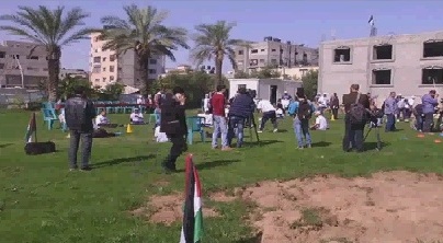 تنظيم فعالية رياضية لذوي لذوي الإحتياجات الخاصة بغزة