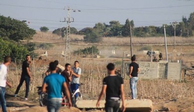 إصابة 18 مواطنا خلال مواجهات مع الاحتلال على أطراف غزة