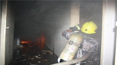احتراق مطعم بونجور في رام الله
