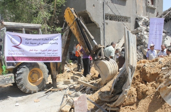 بلدية غزة تثمن دور مؤسسة قطر الخيرية لمؤازرتها خلال العدوان