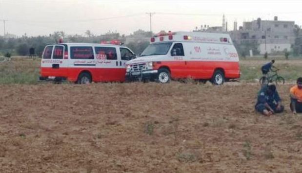 إصبة شاب خلال مواجهات شرق خان يونس