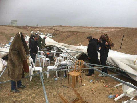 أم الحيران تقاوم العاصفة