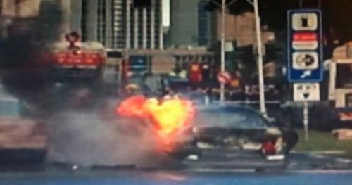 تفجير سيارة ضابط أمن في قطاع غزة