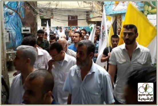 وقفات تضامنية مع الأسرى المضربين عن الطعام في مخيمات لبنان