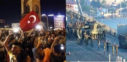 السلطات التركية تعتقل مئات العسكريين بعد إحباطها محاولة انقلاب في البلاد