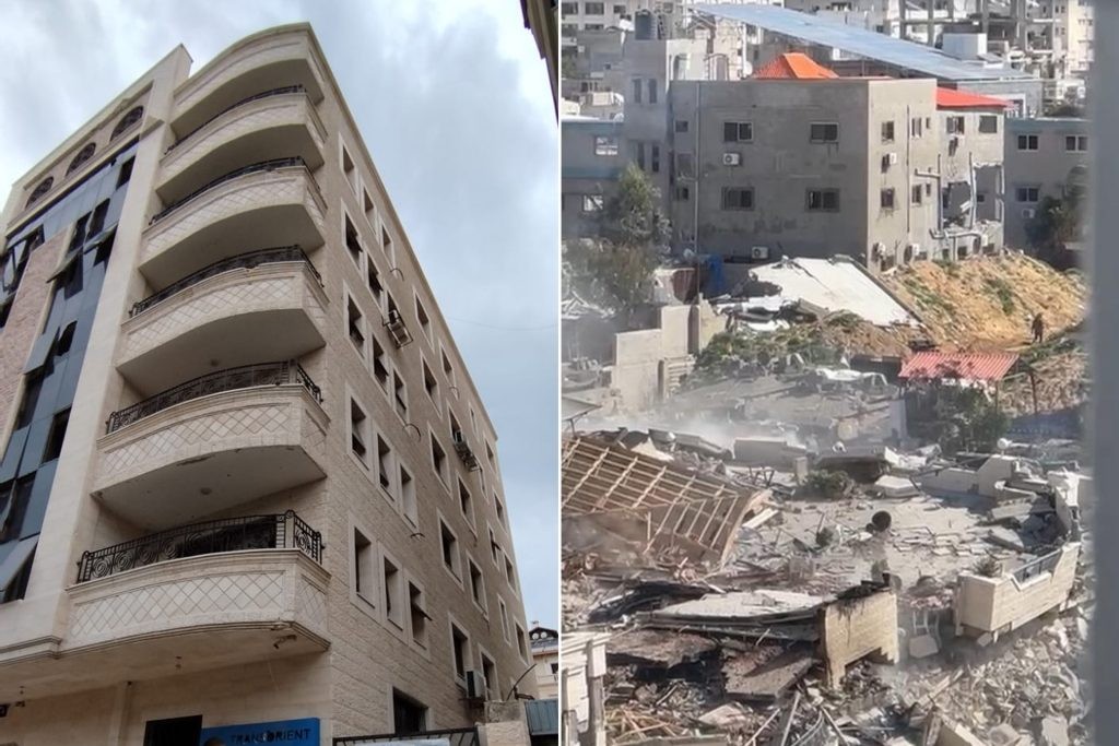 مقر الوكالة البلجيكية في غزة قبل القصف الإسرائيلي وبعده87878787-1706853011-1024x683.jpg