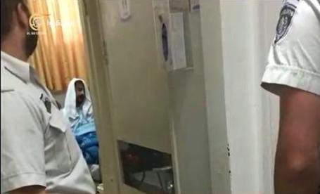 صورة مسربة للاسير كايد المضرب عن الطعام لليوم الـ 56