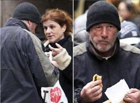 سائحة فرنسية تشفق على المشرد ريتشارد غير