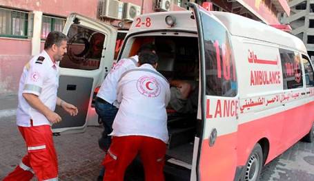 نابلس..  إصابة طالب سقط من علو