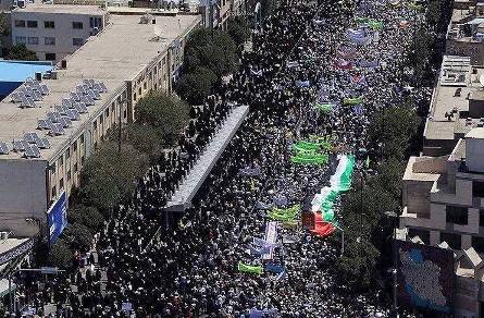 مسيرات حاشدة في جميع المدن الإيرانية بمناسبة يوم القدس العالمي