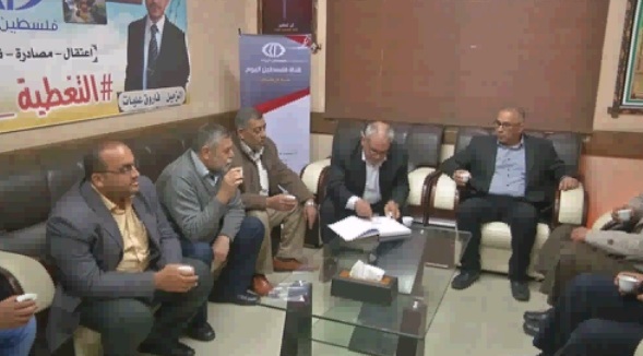 وفود تضامنية تواصل زياراتها لمكاتب قناة فلسطين اليوم