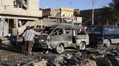 إصابة عدد من الأشخاص في تفجير غربي بغداد