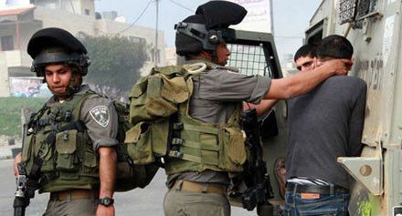 قوات الاحتلال تعتقل (14) مواطناً من القدس والضفة