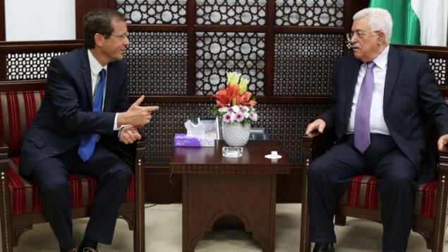 عباس يلتقي هرتسوغ في رام الله ويؤكد على الالتزام بعلمية التسوية