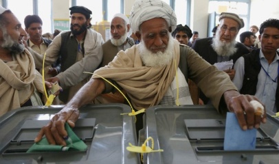 إغلاق مراكز الاقتراع في انتخابات الرئاسية الأفغانية 