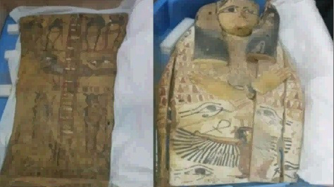 مصر تستعيد غطاءي تابوتين أثريين