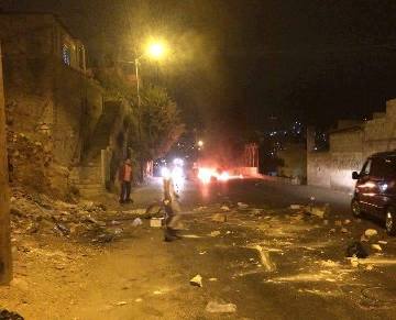 تظاهرة في نابلس احتجاجا على الأحداث الأمنية الأخيرة