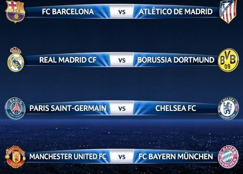 قرعة دوري الأبطال تسفر عن مواجهات نارية في دور الـ8