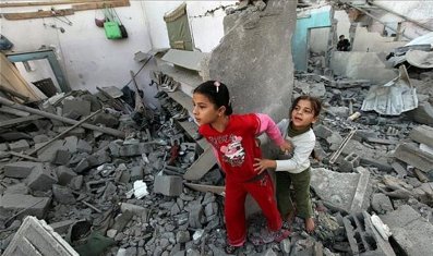 اليونيسيف: عدوان غزة شرد 54 ألف طفل فلسطيني 