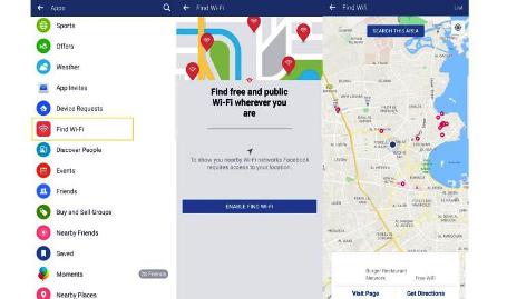 فيسبوك يرشد مستخدميه لأقرب شبكة إنترنت مجانية