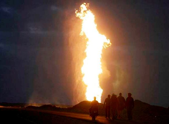 مسلحون يفجرون خط الغاز في سيناء