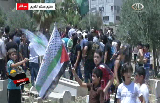 أهالي نابلس يشيعون الشهيد تيسير حبش